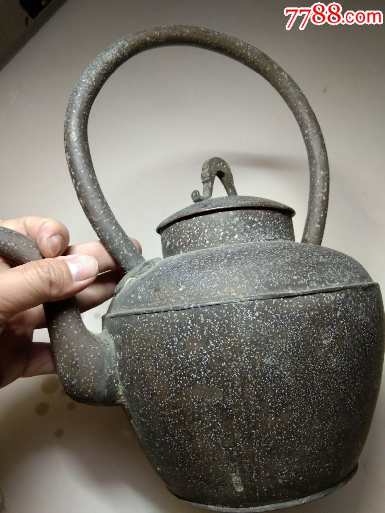 湘南特*清代老铜茶壶