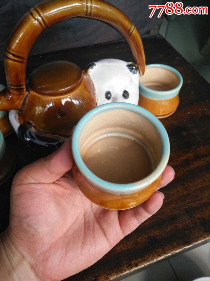 80年代熊猫茶壶一套一拖四_套装茶具_第6张_7788茶具