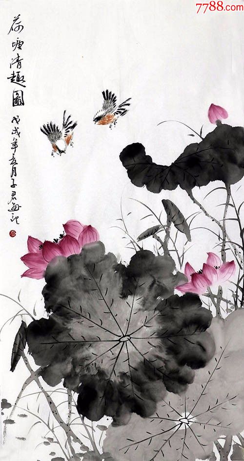 秦子君·三尺墨荷10