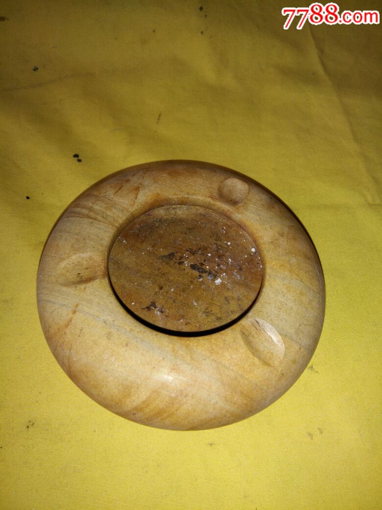 50年代漂亮石纹老烟灰缸