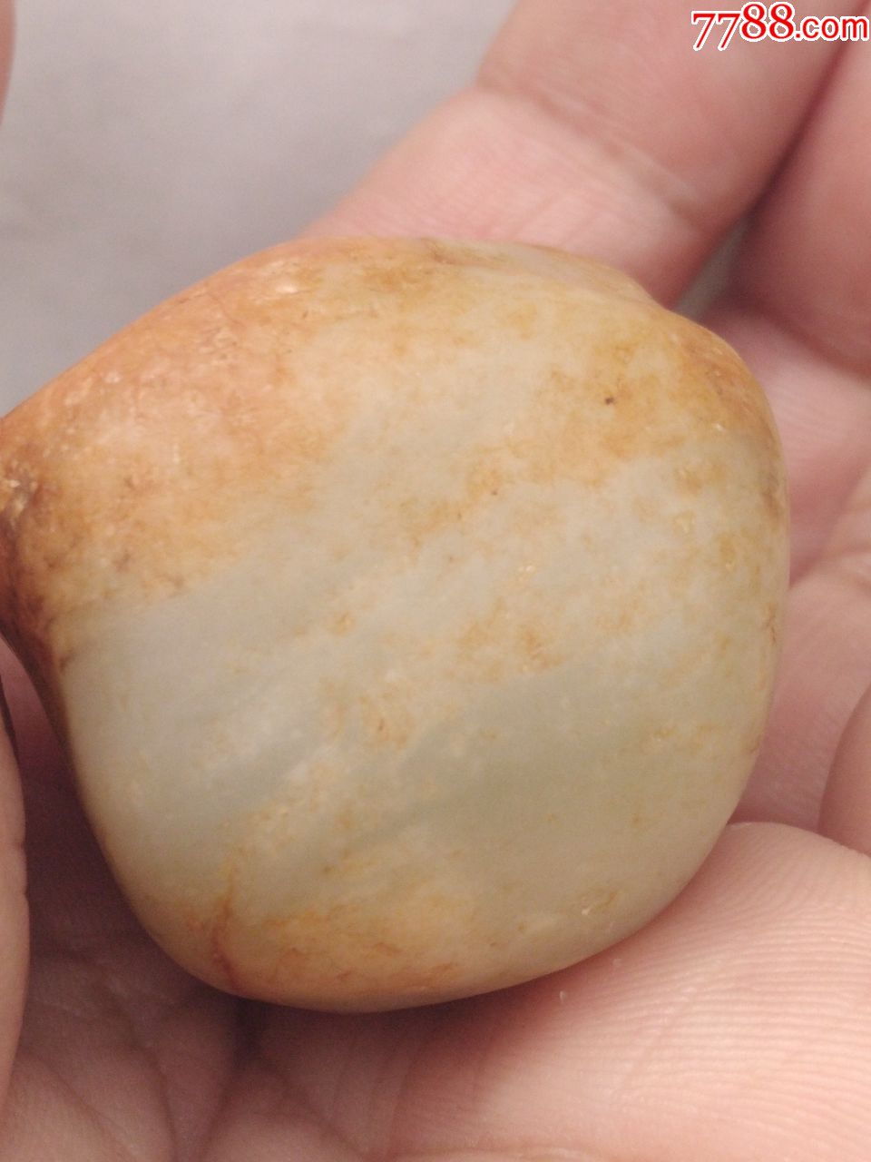 和田玉黄皮白肉籽料原石