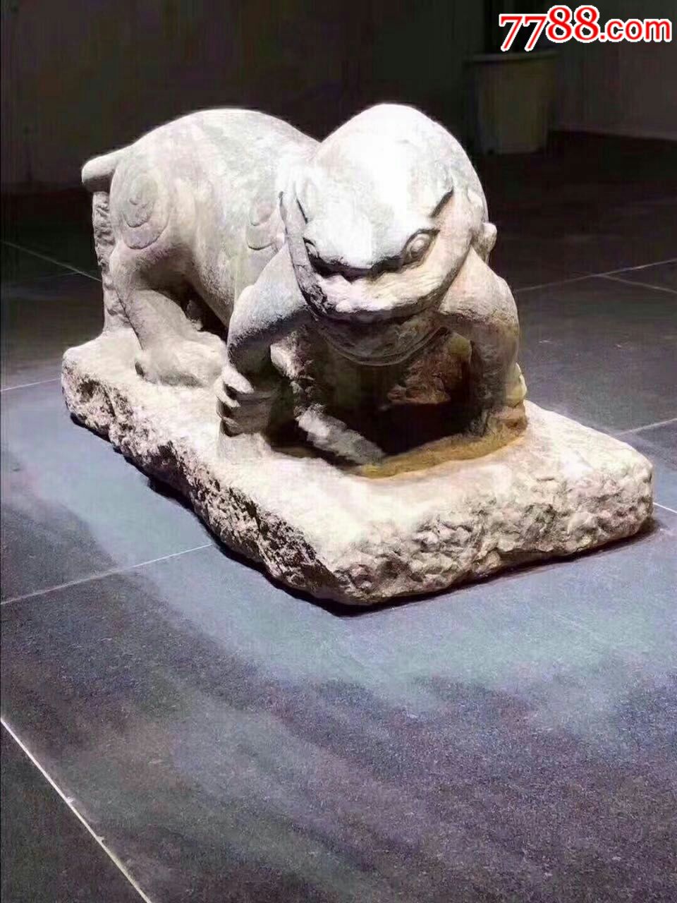 青石石虎高39长66宽31造型精致漂亮独特少见镇宅避邪威武霸气