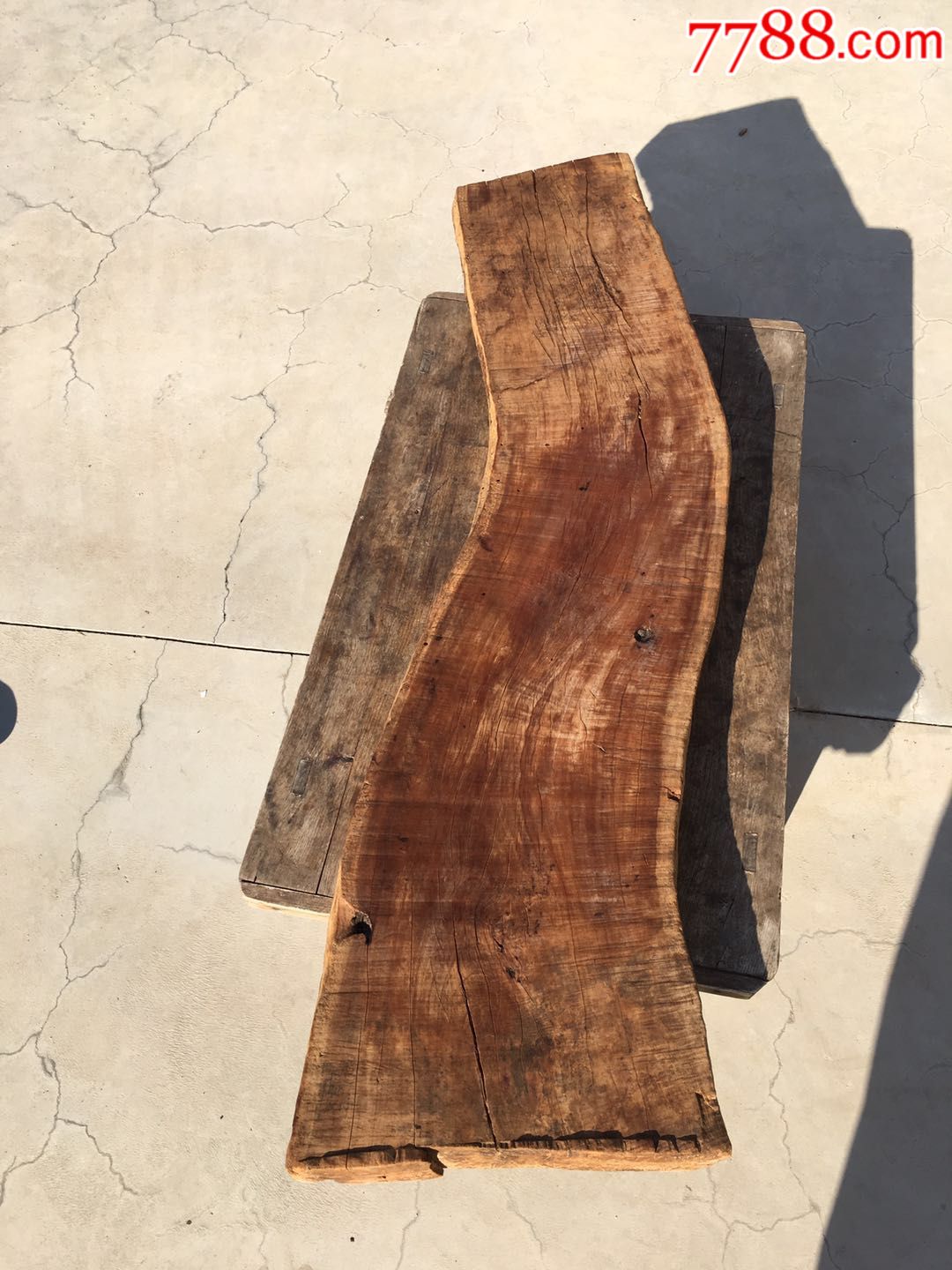 百年枣木风化板,包浆好,做茶台首选._实木大板_第7张_7788相机收藏