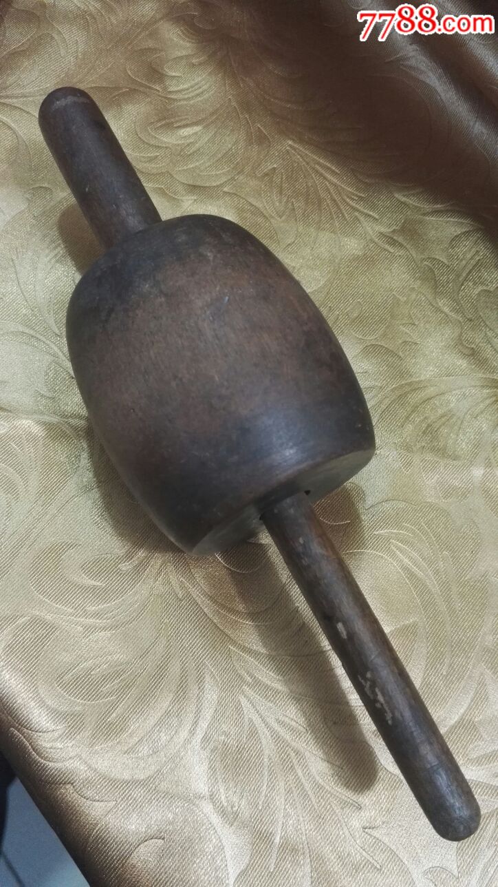 民俗收藏烧麦锤走锤擀烧麦皮的工具