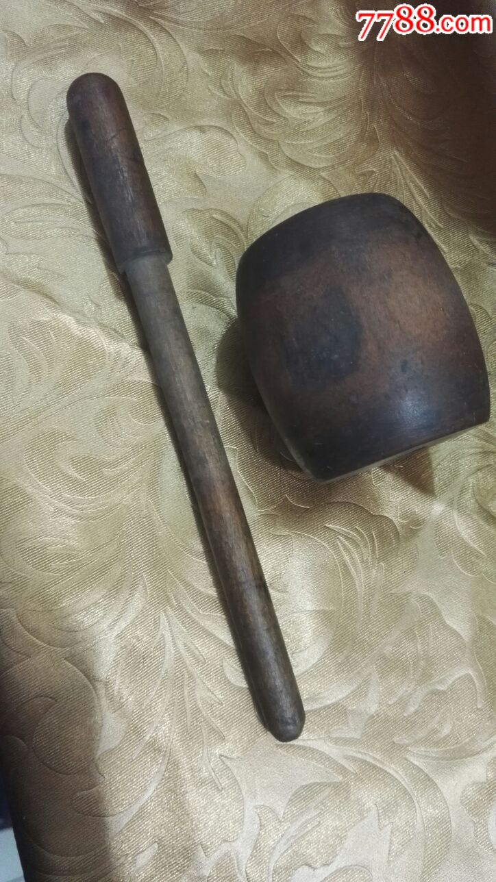 民俗收藏烧麦锤走锤擀烧麦皮的工具