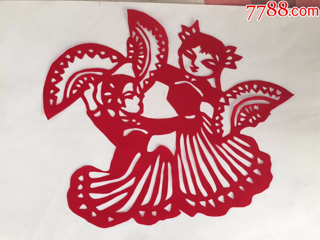 纯手工民族舞蹈剪纸