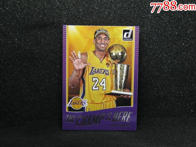 外国原版nba篮球球星卡kobebryant科比布莱恩特奖杯特卡