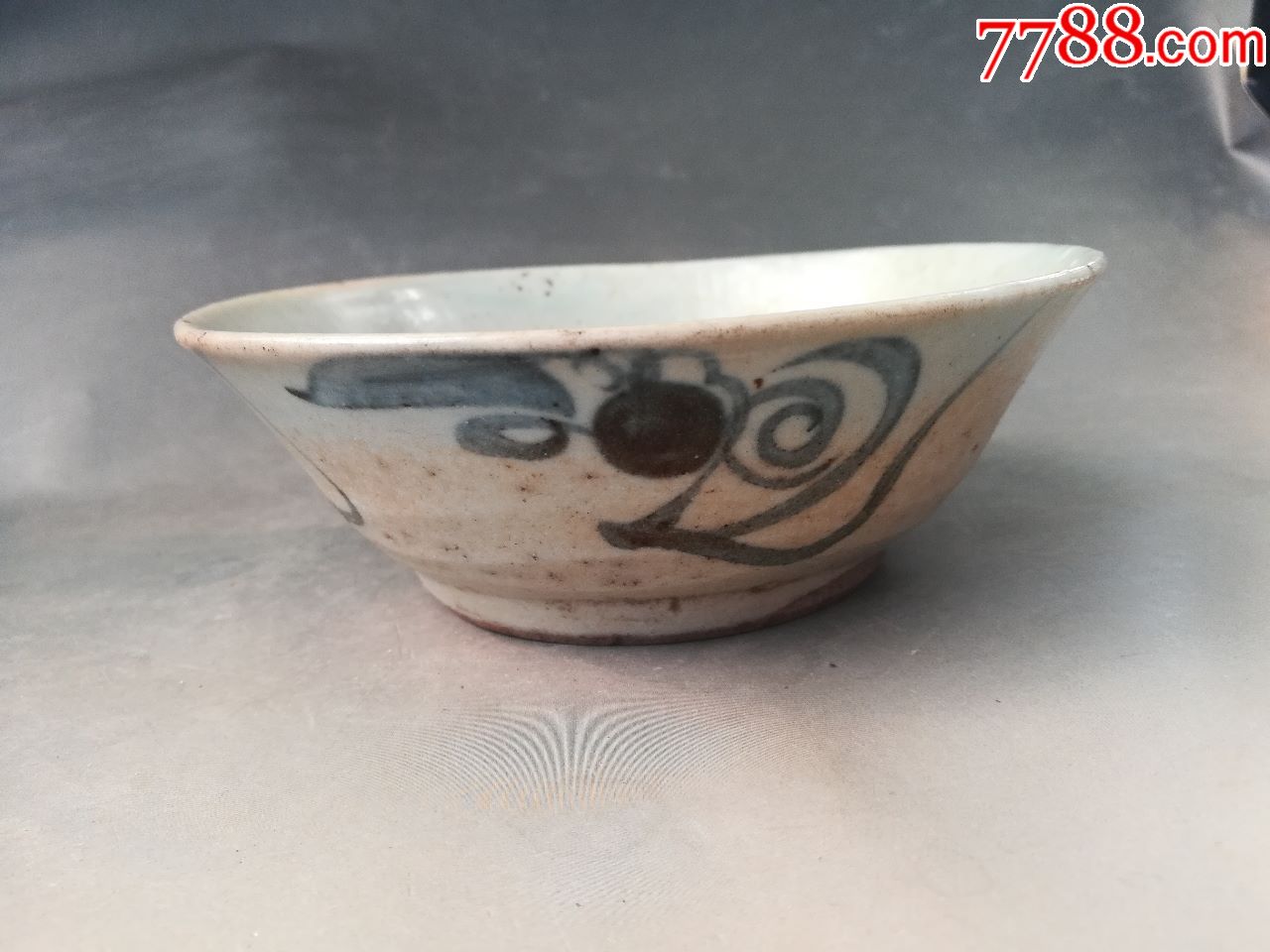 明代青花折腰碗