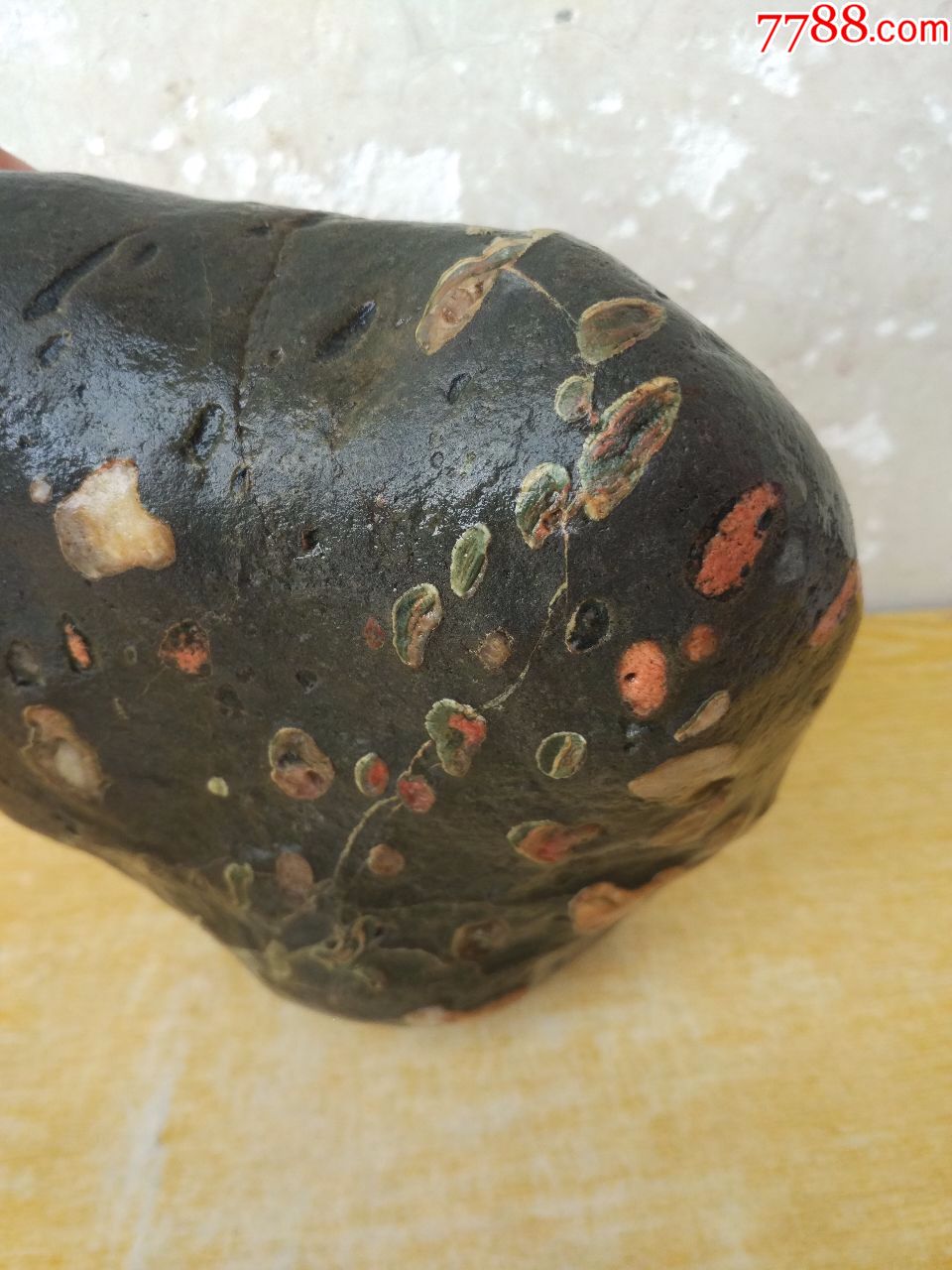 洛阳奇石371荷花石原石"映日荷花别样魅"