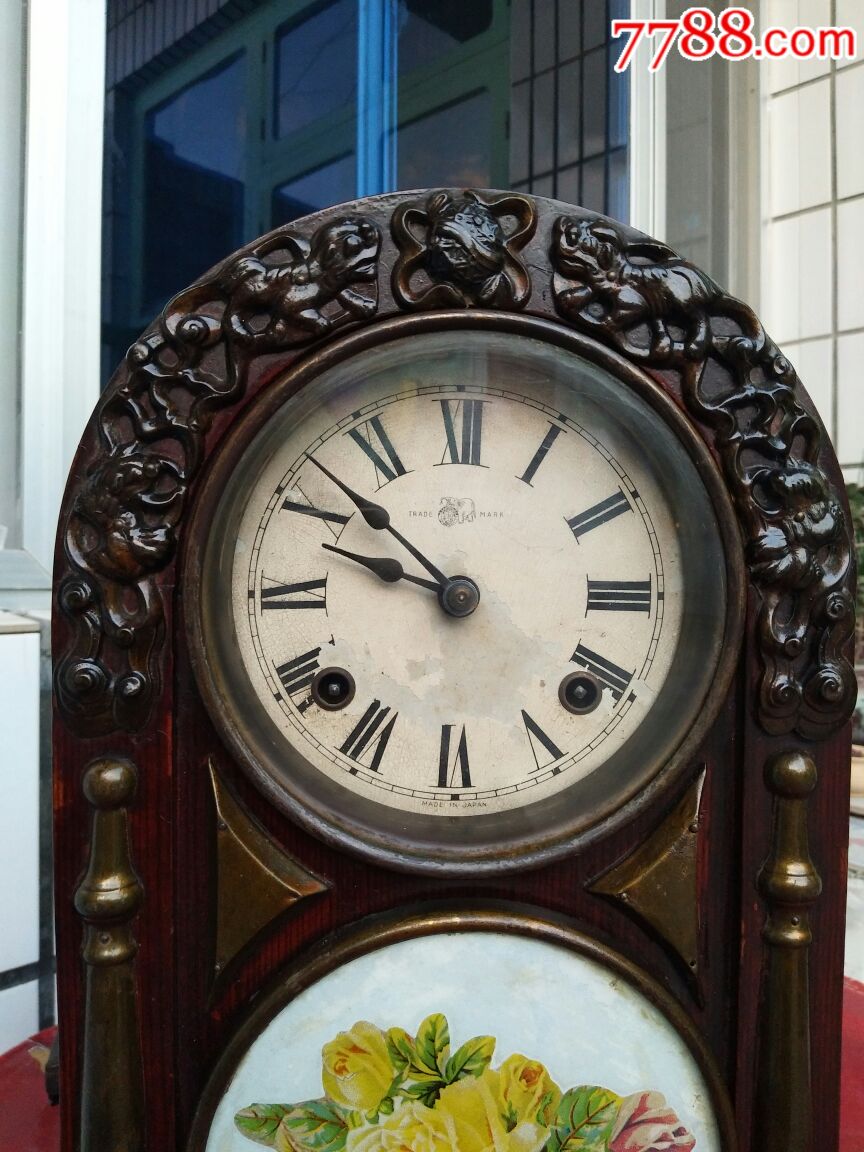 民国进口象球牌老座钟