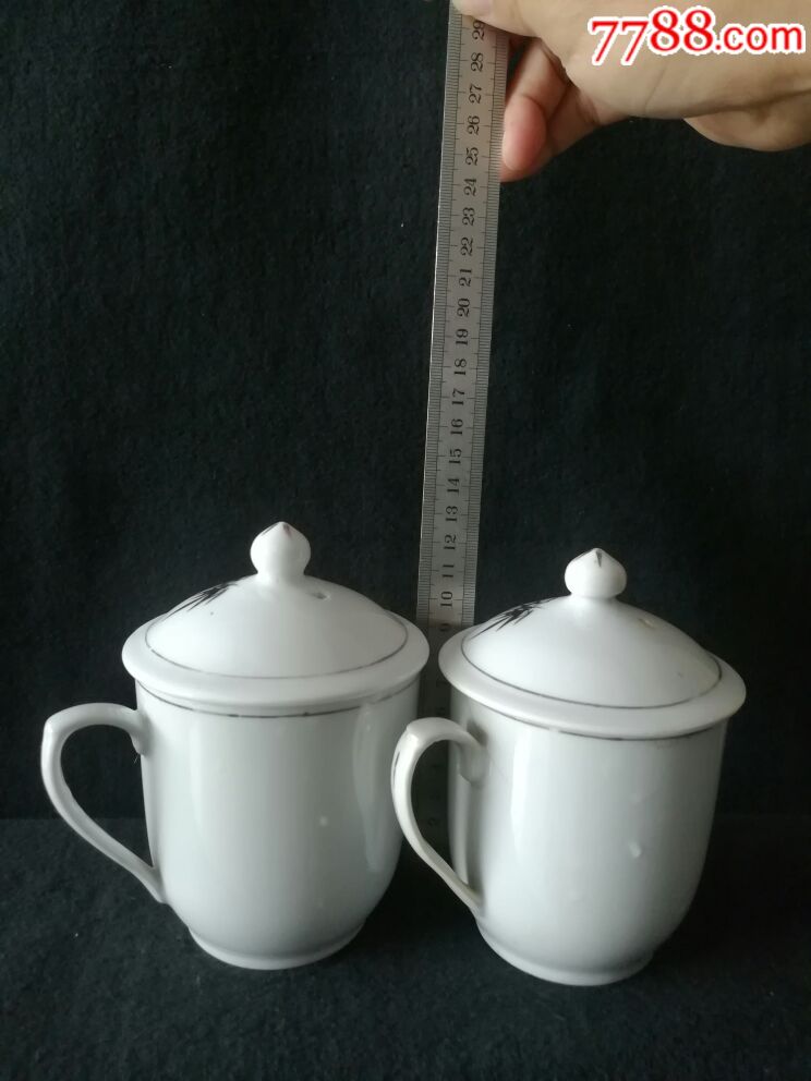 竹石纹盖把杯一对_茶杯/茶盅/茶盏_第2张_7788茶具