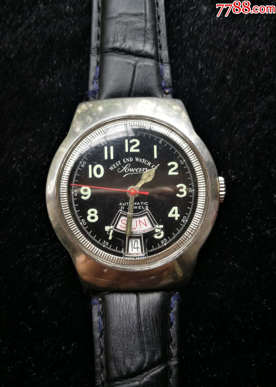 瑞士westend瓦斯针21钻自动日历星期机械表_手表/腕表_图片收藏_回收