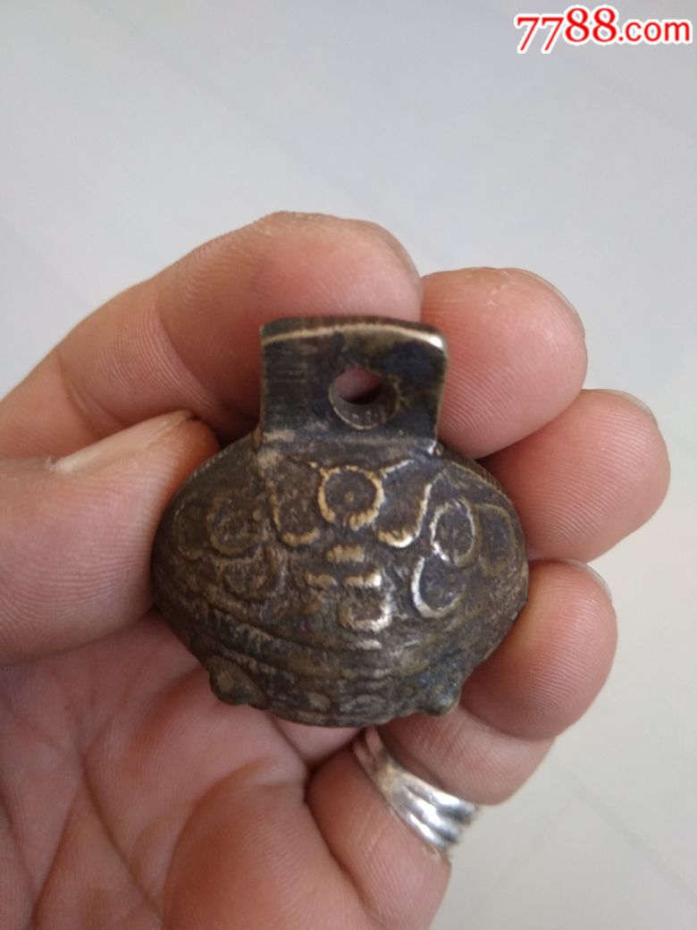 清代虎头大铃铛