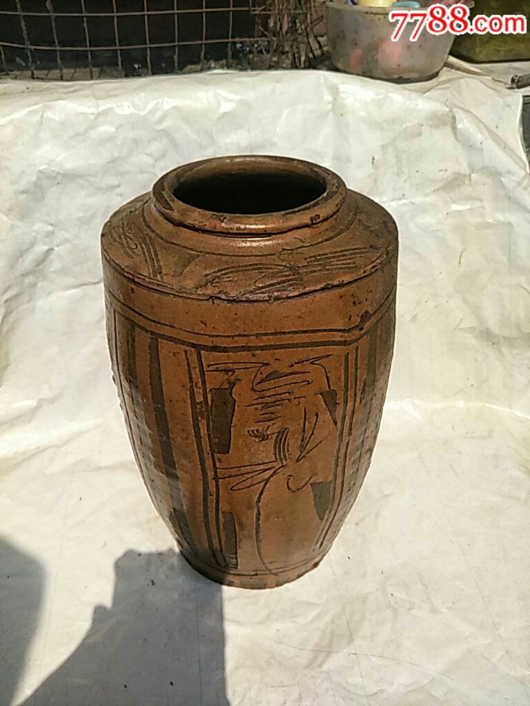 马口窑四仙人物罐