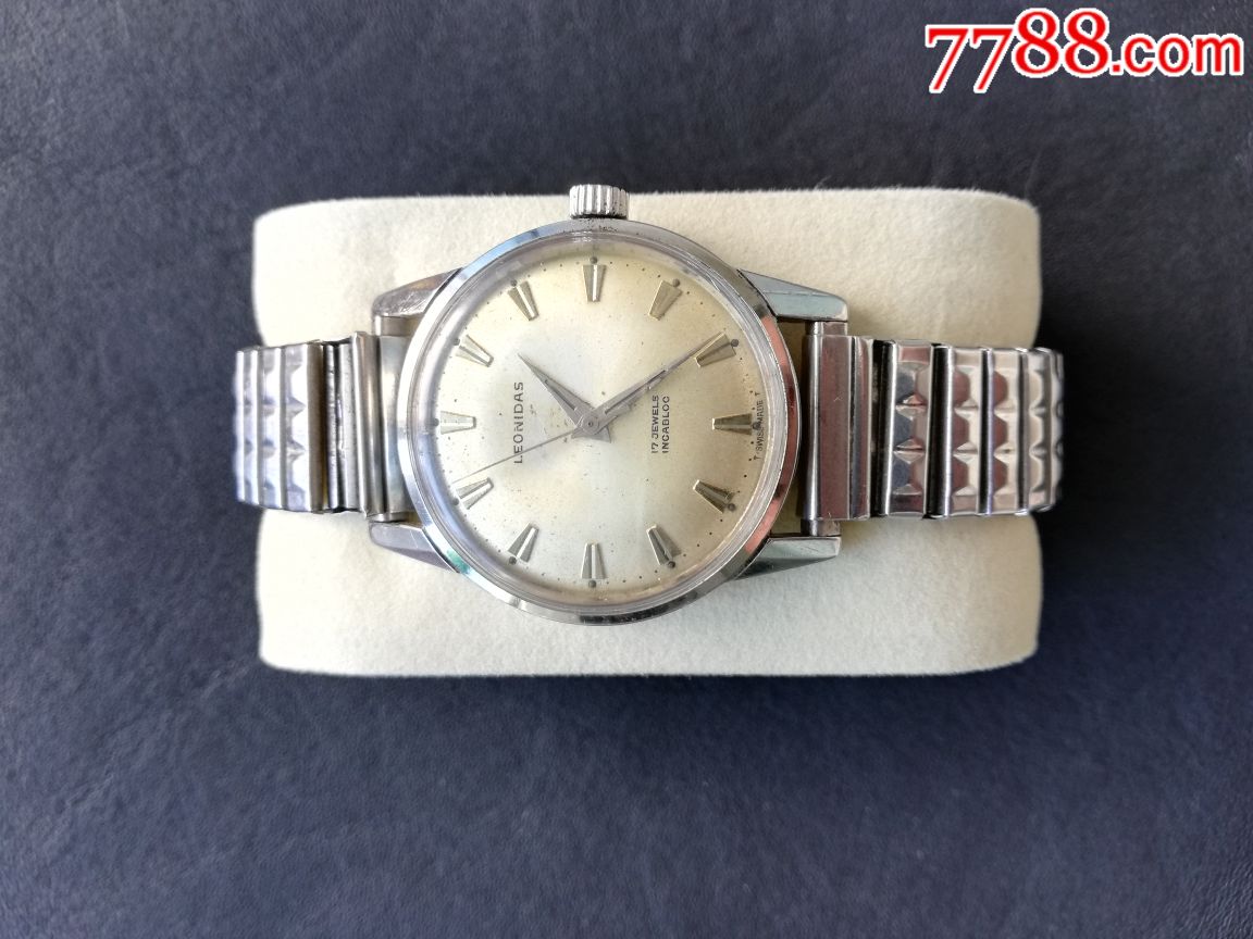 古玩古董老物件二手腕表leonidas利纳达列奥尼达瑞士手表男表