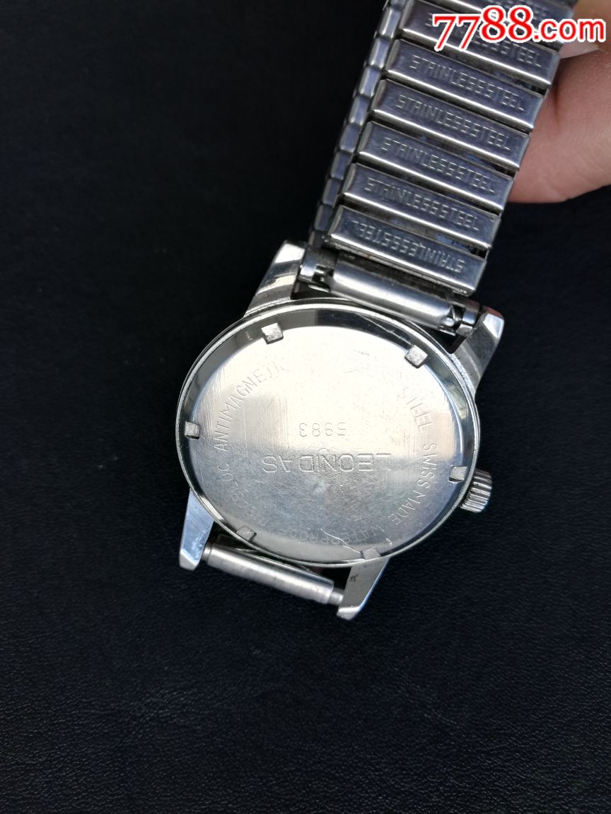 古玩古董老物件二手腕表leonidas利纳达列奥尼达瑞士手表男表