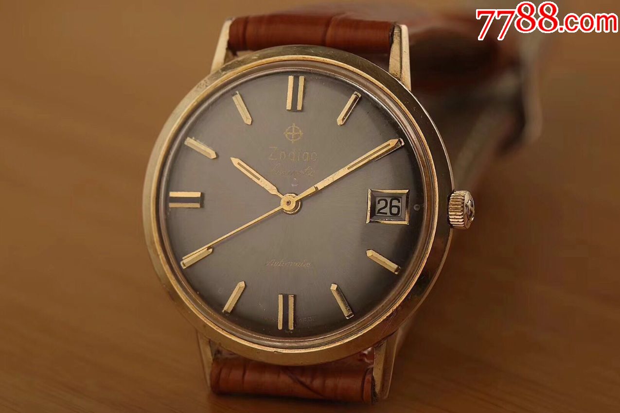 苏地亚古董表34表径雅典式优雅灰面名表共用70-72专利机芯-手表/腕表