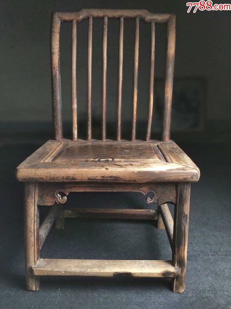 苏工明式清代老榉木小姐笔杆椅