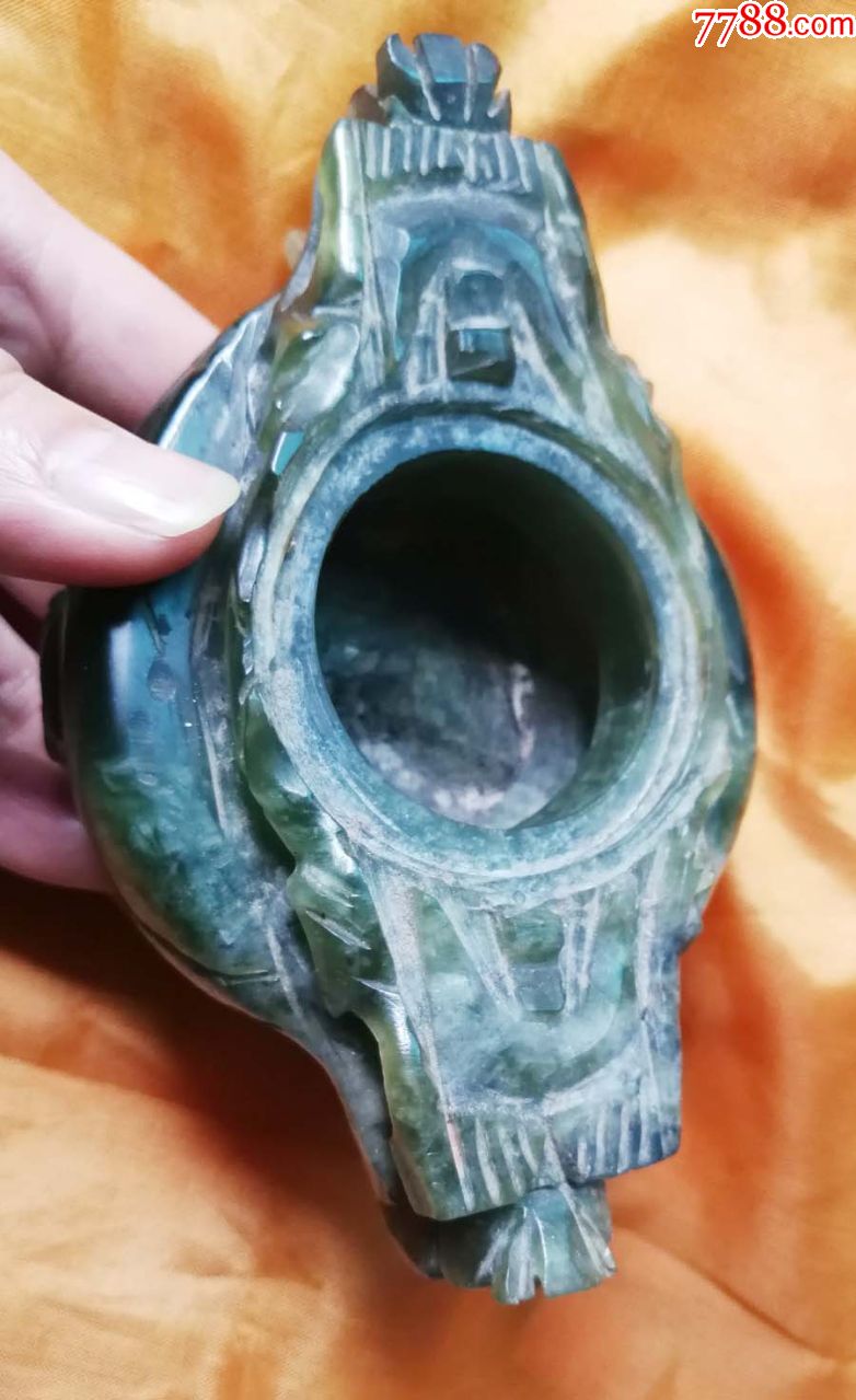 创外汇时期大件铀岩玉香炉