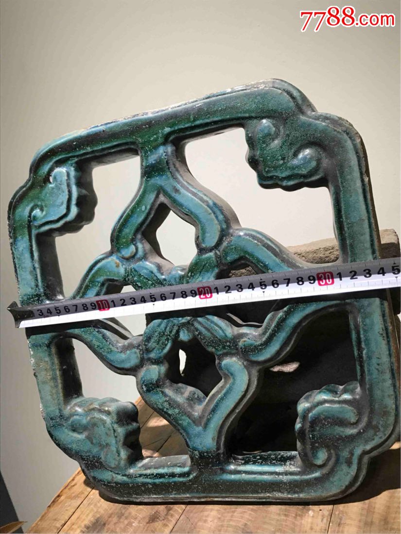 清代双面工琉璃花窗书楼文房琉璃窗——雅气(尺寸见图)