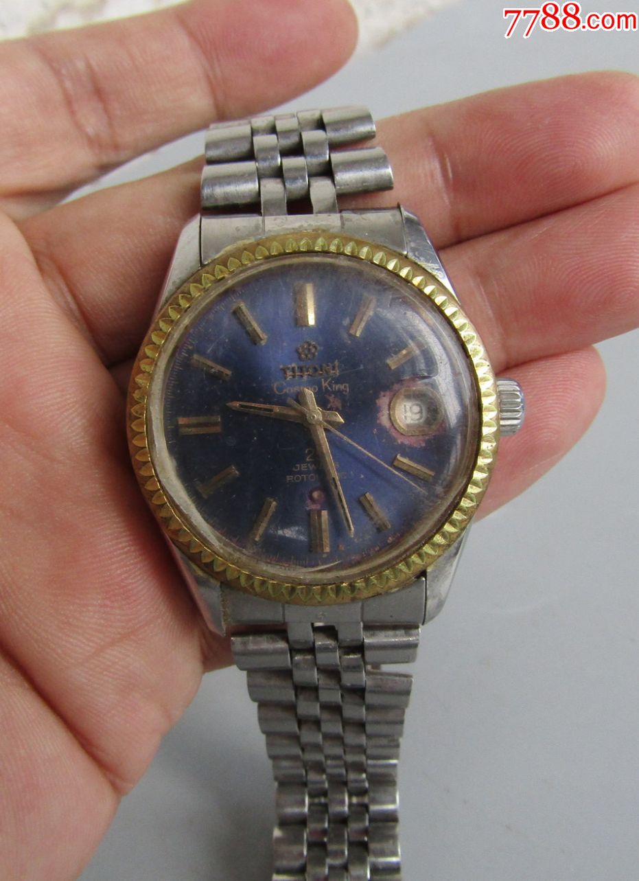 瑞士梅花全自动男古董表