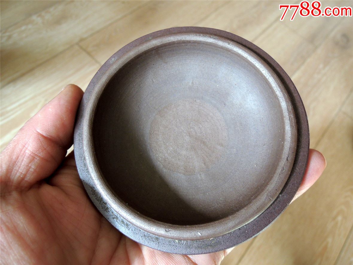 陶瓷收藏181001早期滇南建水老厂制永兴款兽钮紫陶紫砂气锅一套