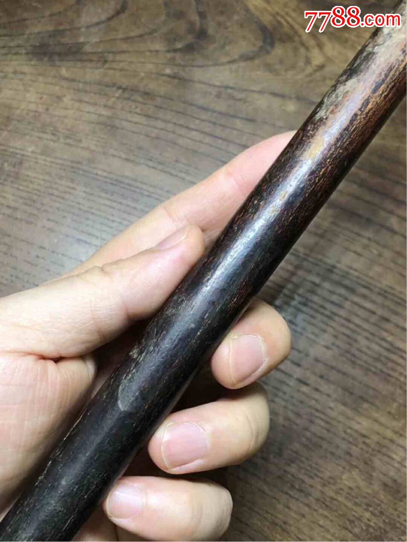 紫砂"大权在握"鸦片烟枪杆