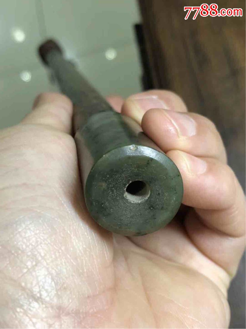 紫砂"大权在握"鸦片烟枪杆