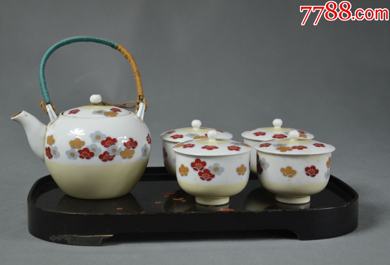 古玩瓷器摆件瓷茶具全品民国茶具一套编号35