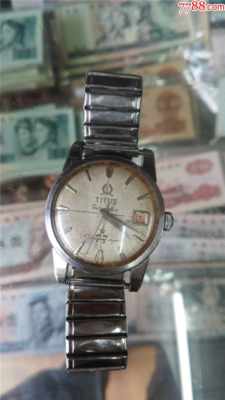 77钻十字线瑞士铁达时全自动单日历男机械表机芯2452_手表/腕表_第1张