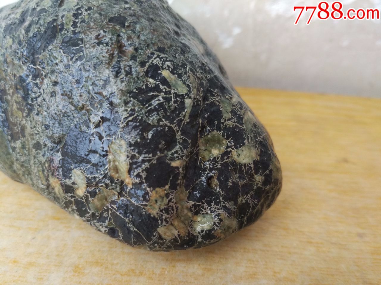 洛阳奇石469梅花玉原石"缠丝美玉"(注:此石没有了,内蒙古朋友已定)