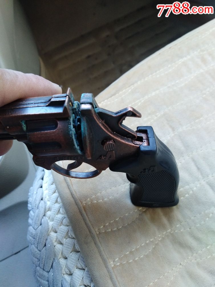 老金属纸炮玩具枪