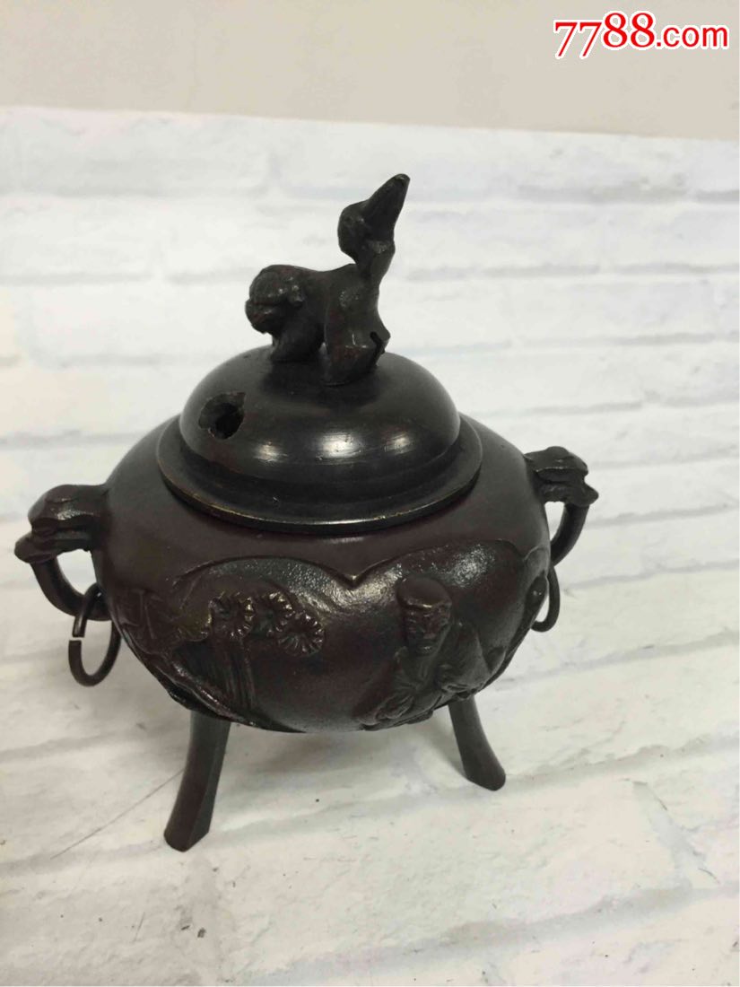 日本进口,日本回流,铸铜香炉,原盒