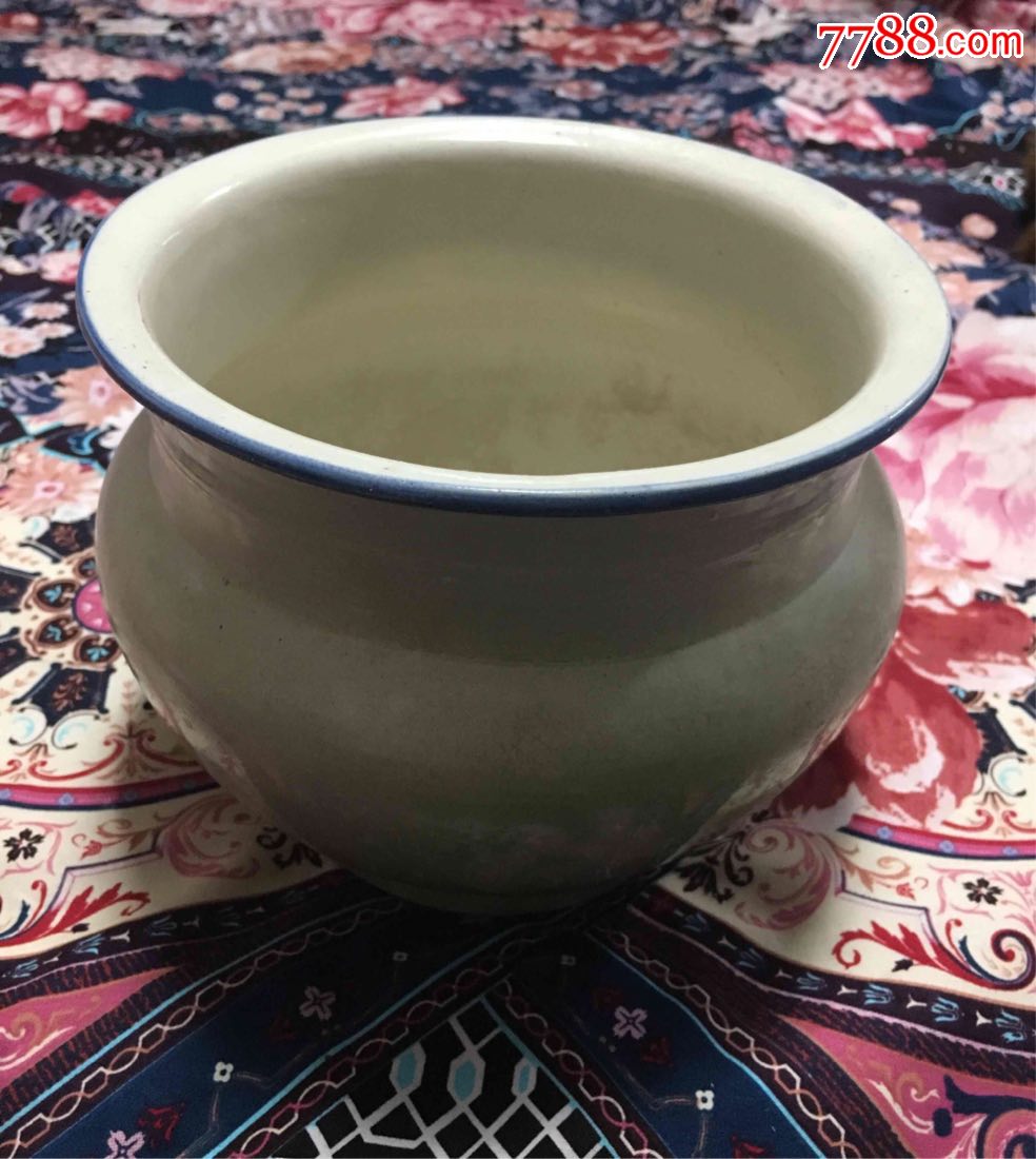 陶瓷痰盂卫生清洁二手老货怀旧收藏影视道具