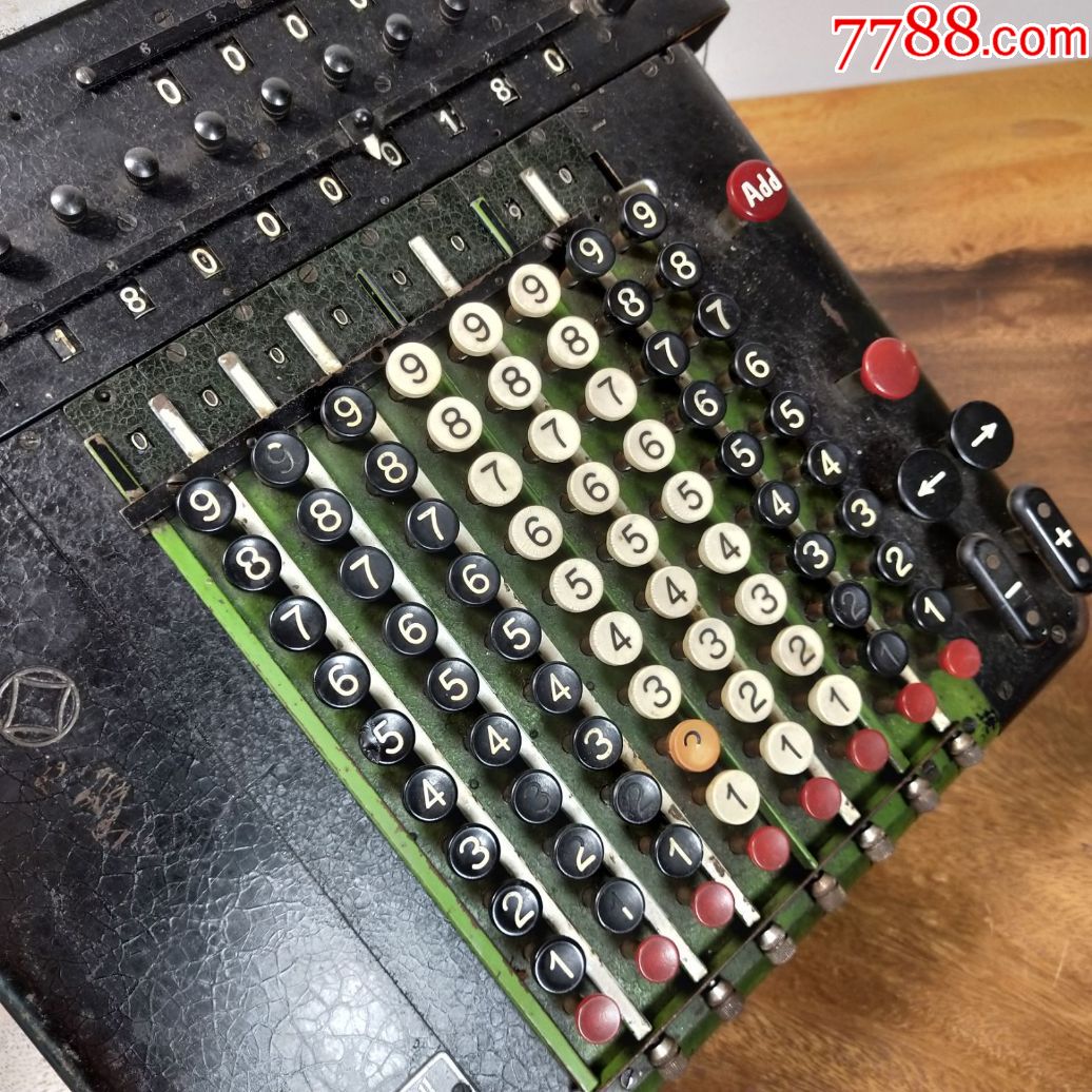 德国古董莱茵金属老式稀有电动机械计算器功能基本正常1940年代
