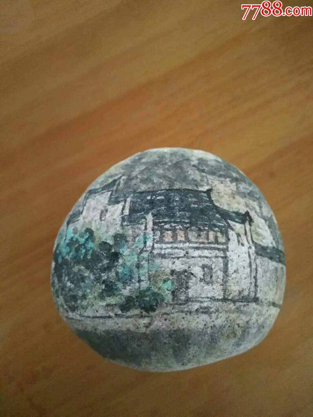 创意配景石画_山水国画原作_第1张_7788字画网