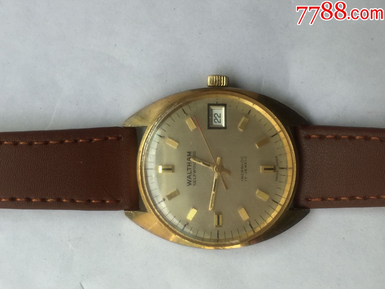 瑞士华生牌自动日历机械手表