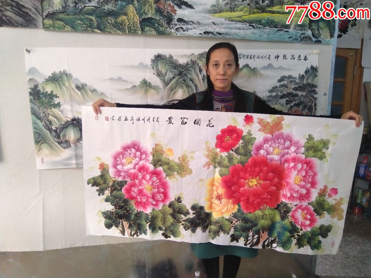 北京女画家张利图片