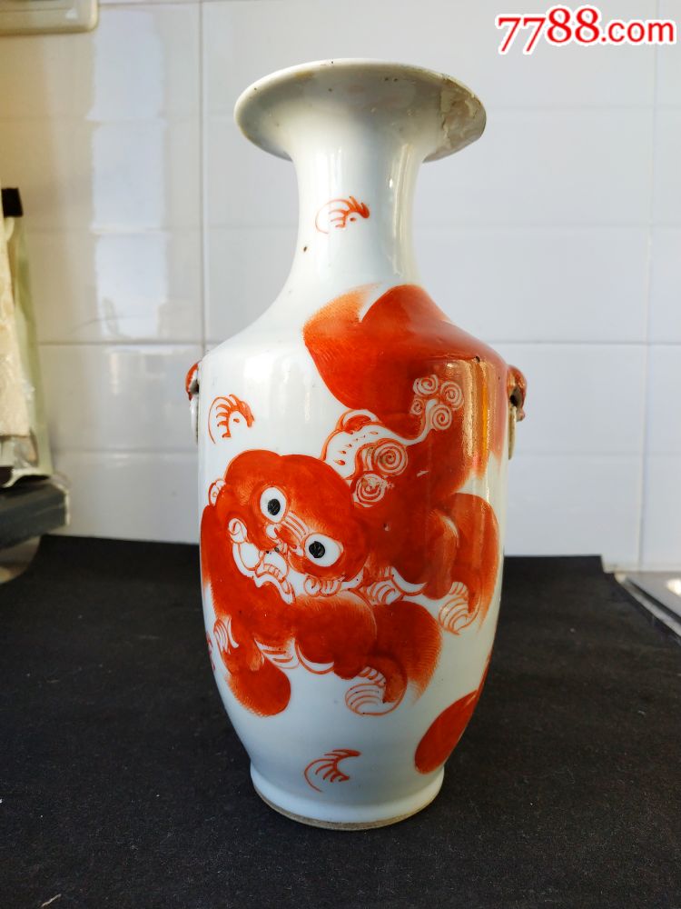 民国名家张荣顺太狮少保瓶