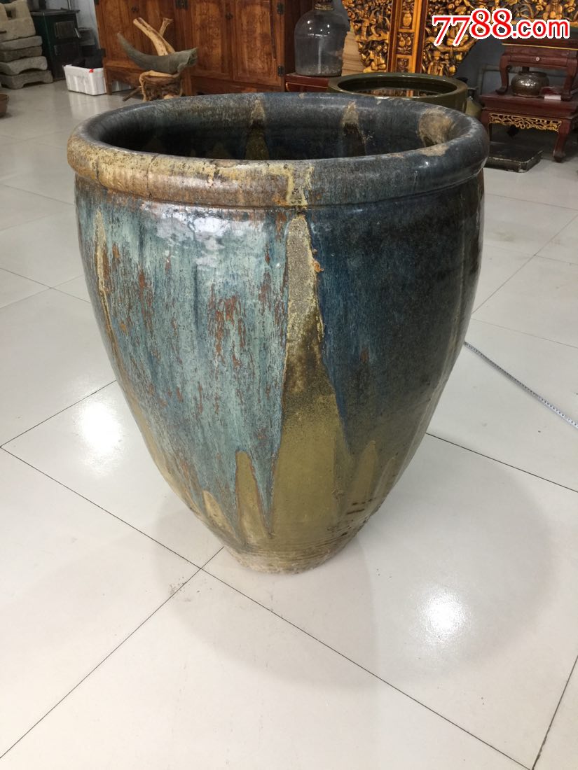 老窑瓷,元代大缸,缸,窑变釉