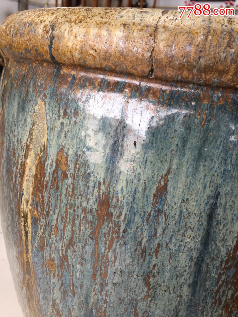 老窑瓷,元代大缸,缸,窑变釉