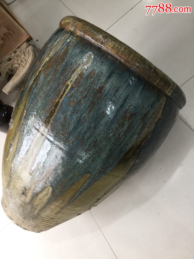 老窑瓷,元代大缸,缸,窑变釉