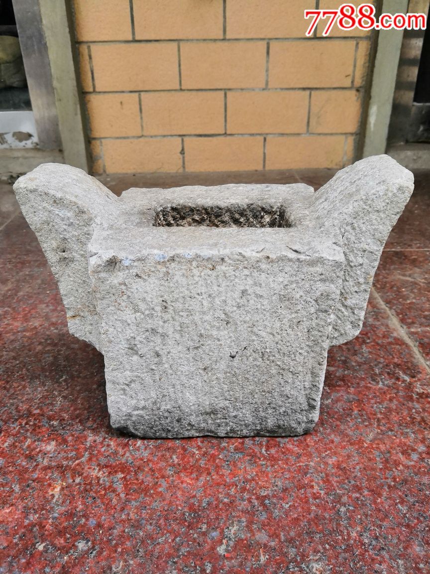 明代带大耳朵的青白石石香炉_价格399元【甩手掌柜】_第1张_7788商城