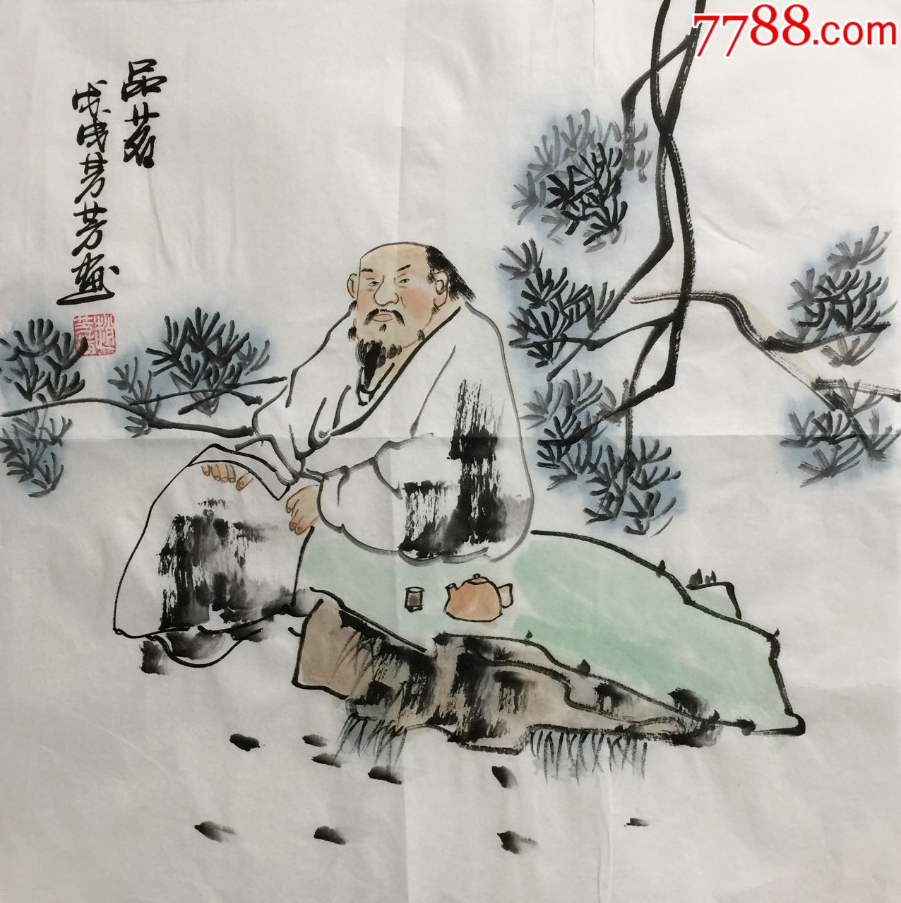 【抛砖引玉】【冲信誉】【作品不错价格却低】赵芳芳人物画高士图19