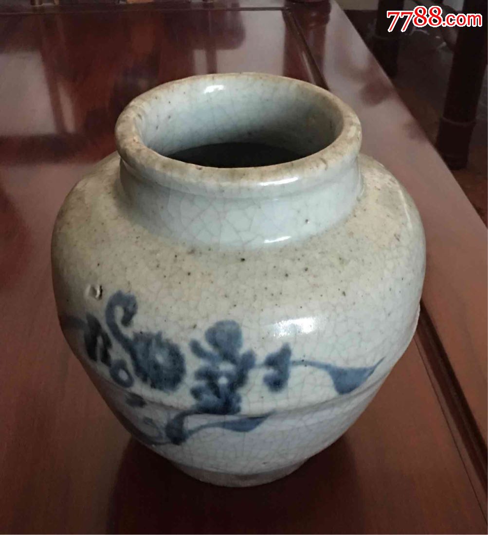 明代青花罐