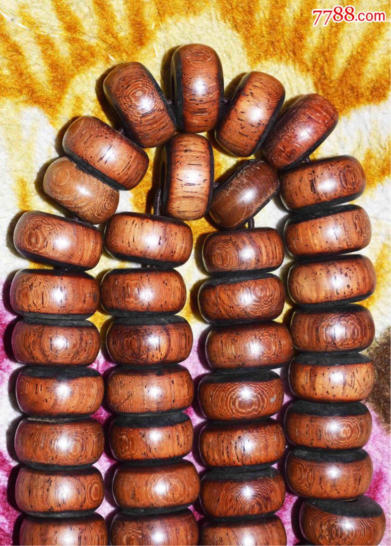 海南黄花梨算盘珠60颗