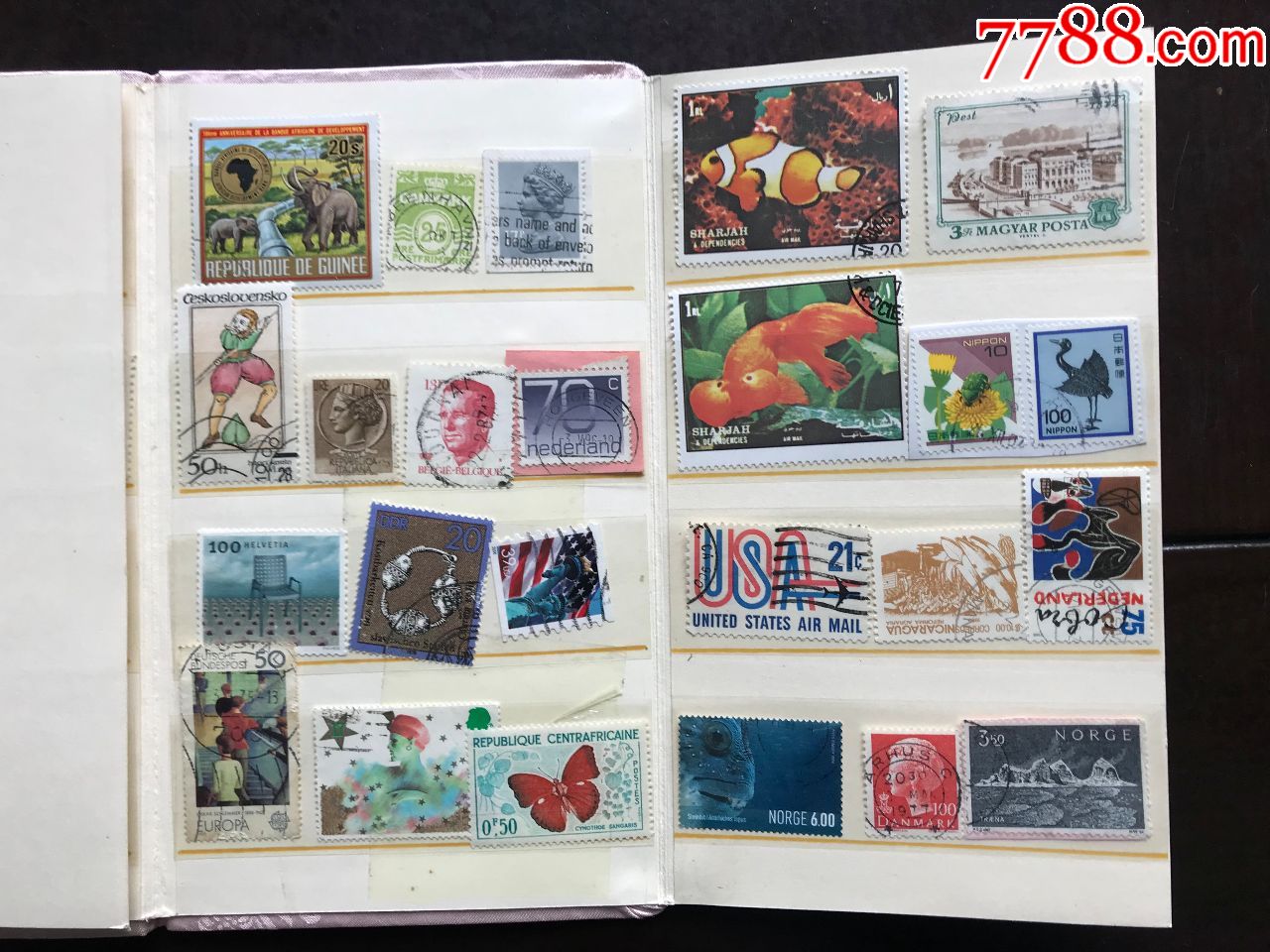 欧美邮票册子(约50枚)