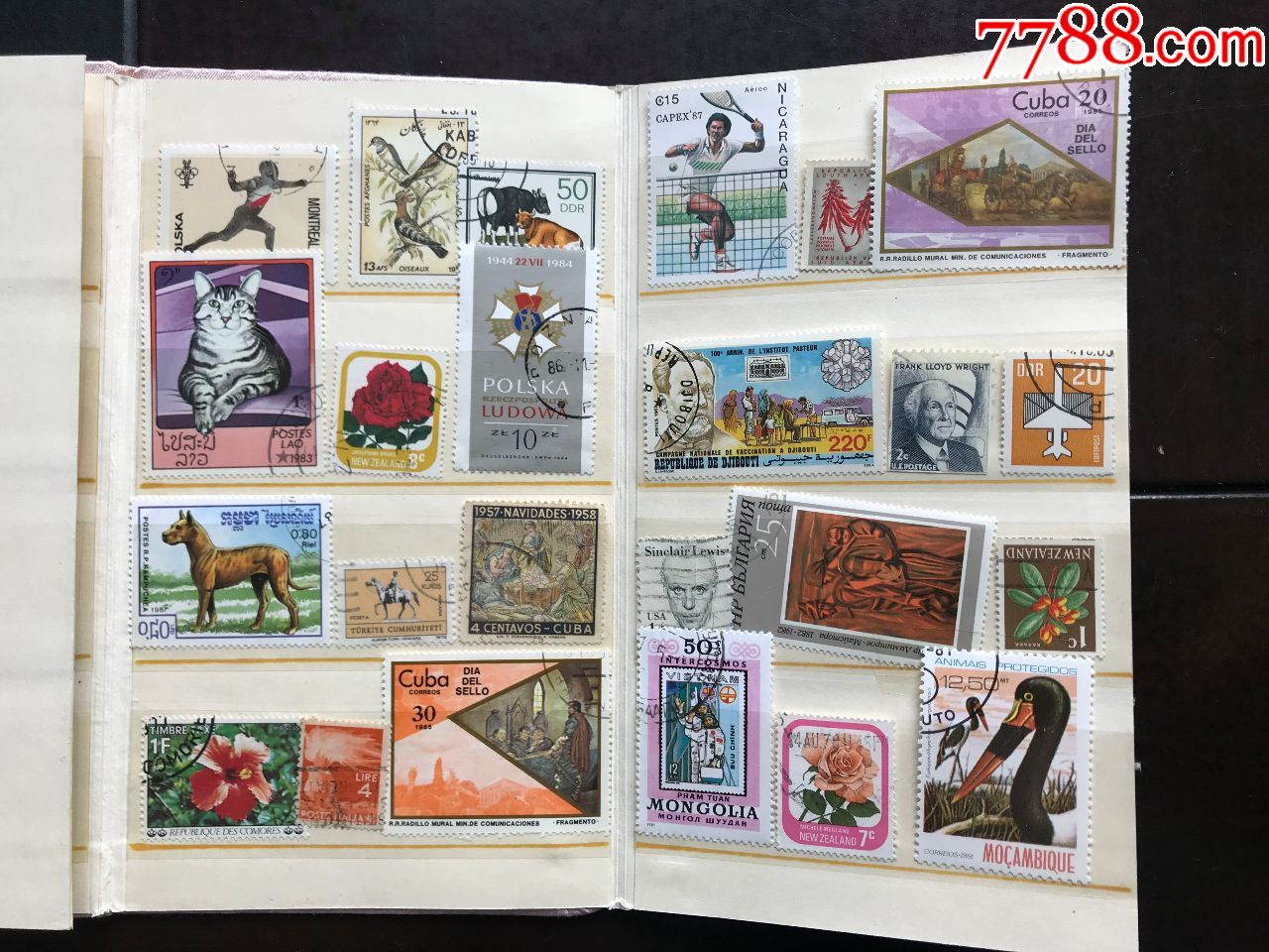 欧美邮票册子(约50枚)