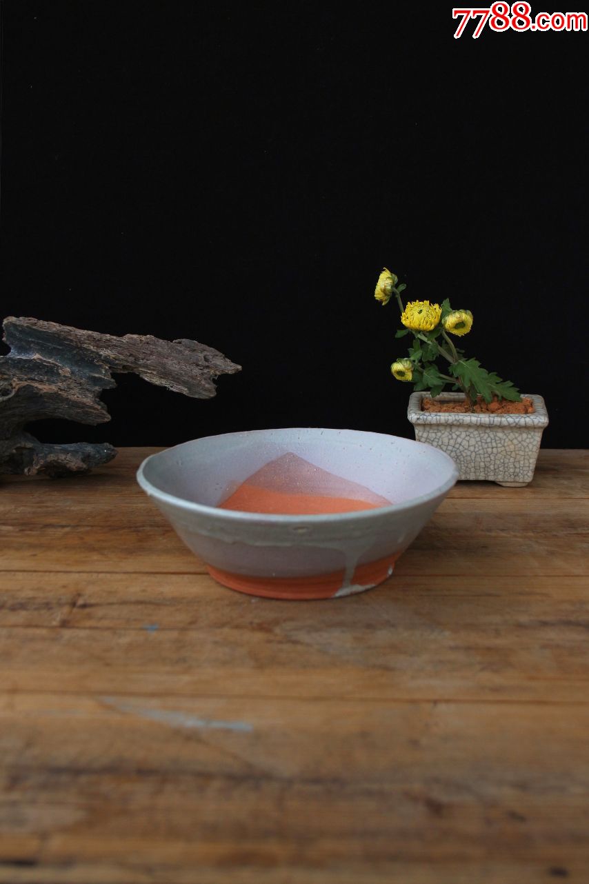 明早期青白釉叠烧碗