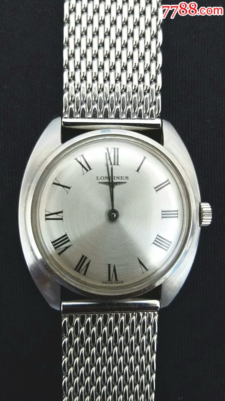 浪琴罗马刻度超薄机械手表